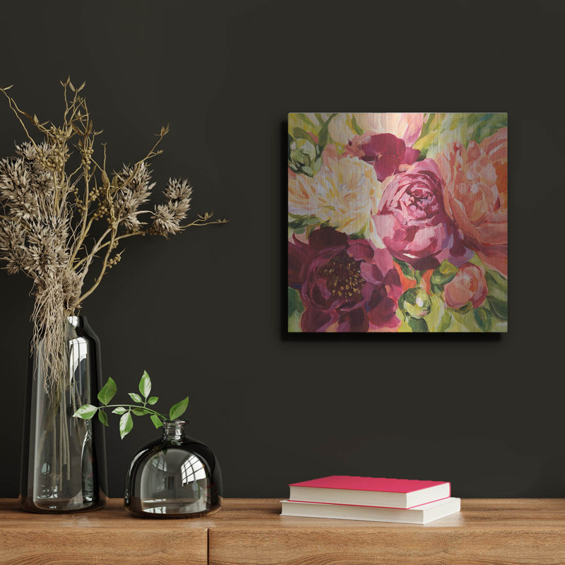 Art mural en métal Buckeye Belle par Katrina Pete, 12 po x 12 po
