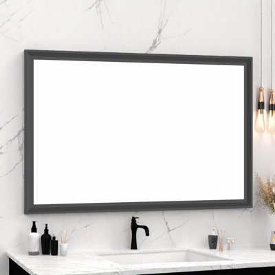 60"x40" Oversized Modern Rectangle Bathroom Mirror