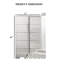 Mobilier de chambre à coucher de style contemporain avec finition UV et commode chromée 1pc-963817417