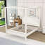 Lit plateforme à baldaquin en bois avec tête de lit-1408351122-1408351114
