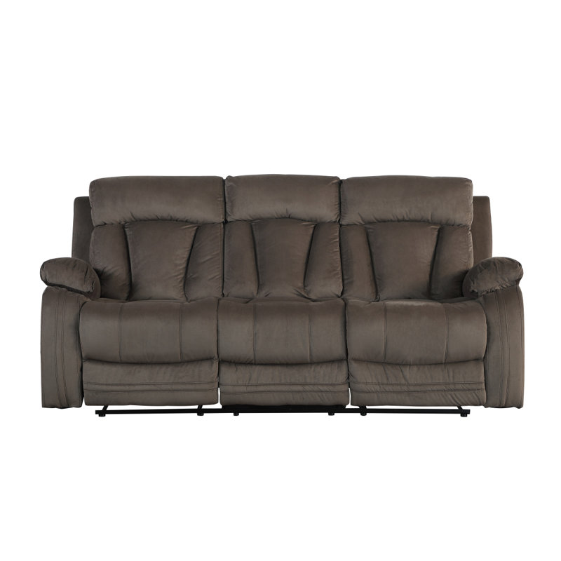 Canapé inclinable en tissu Global, Brun