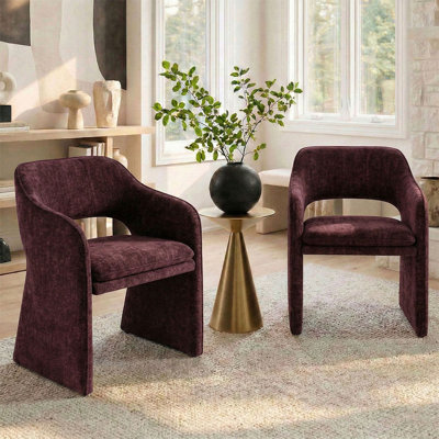 Fauteuil d'appoint rembourré en tissu