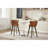 Counter Height Bar Stools Set Of 2, 360° Swivel Upholstered Barstools With Backs And Metal Legs, 26" H Seat Height, Velvet Fabric,Goldy Footrest  (BROWN)