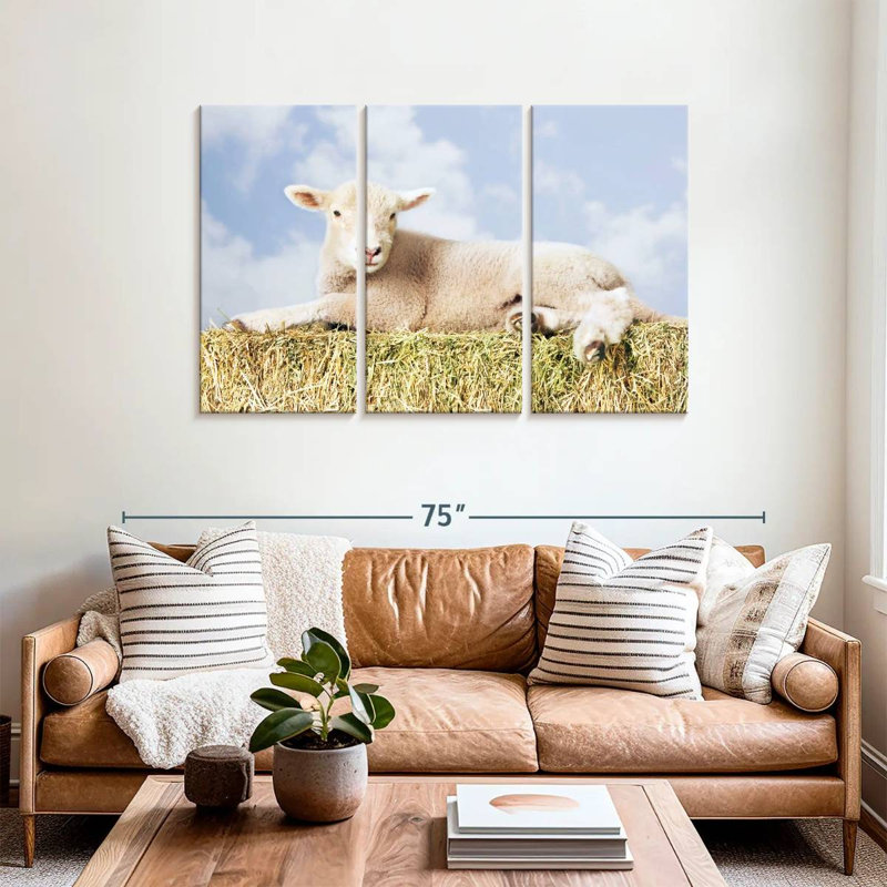 Young Sheep, 36" H x 57" W