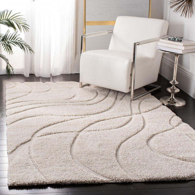 Reidy Machine Woven Polypropylene Beige Rug