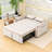 Florencia Versatile Adjustable Futon Sofa Bed with USB Charging Ports, 2 Pillows and Phone Stand-2005513016