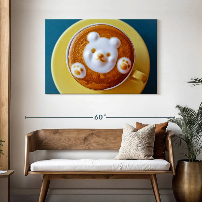 Café au lait Yarlin Bear, H 30 po x l 45 po