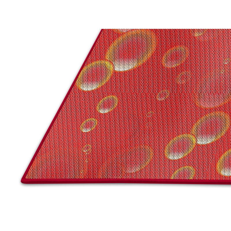 Tapis de zone rouge à motifs, Rectangle 5 pi x 7 pi