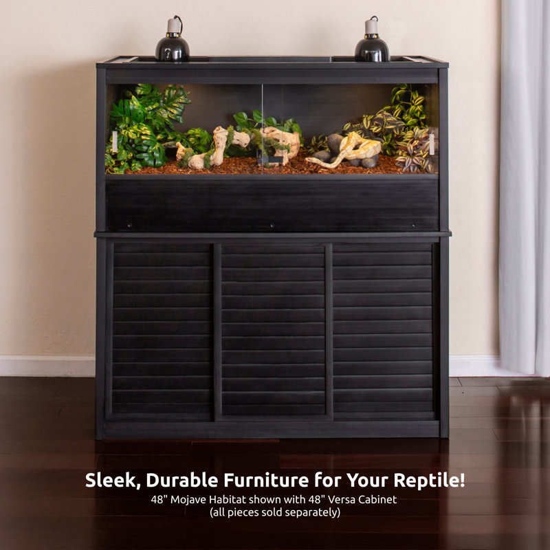 ECOFLEX 48 in. Versa Storage Cabinet in Black, Black