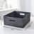 Gray Textured Fabric Box, Half-Size Storage Box For Home Use.-530694556