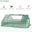 Serre pour plantes d'extérieur 71 po x 55 po x 32 po - Couvre-piquets pour plus de stabilité et des possibilités de croissance
