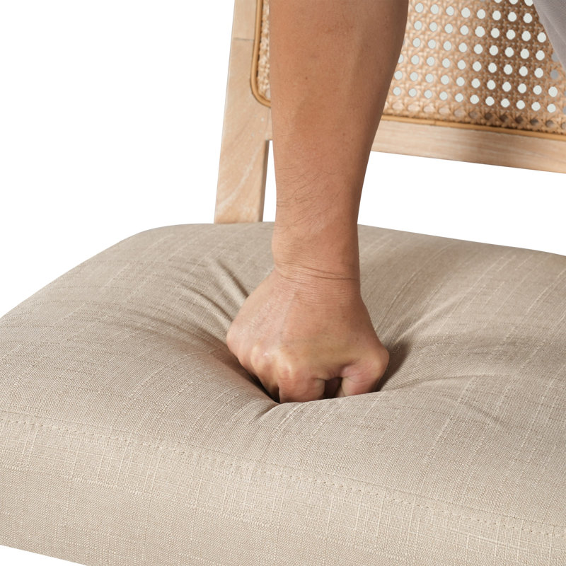Tabouret de bar Markus, Beige Cushion/Natural