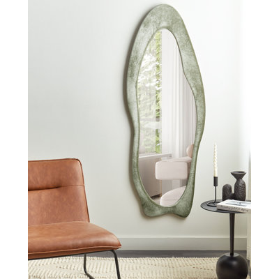 Budley Fabric Scalloped Wall Mirror
