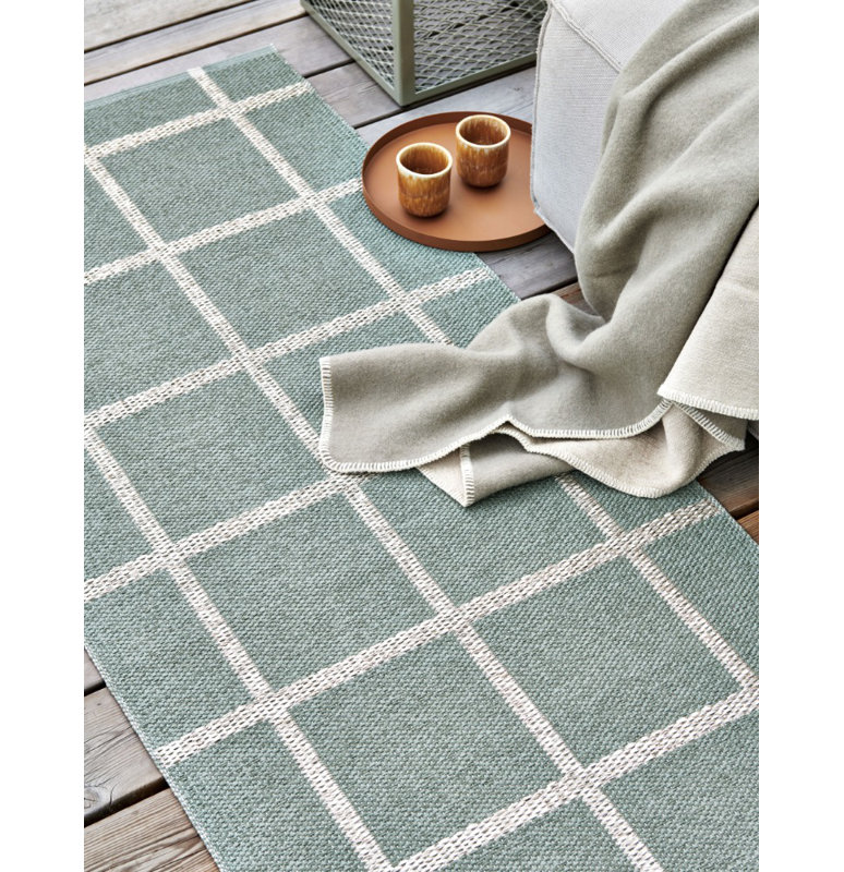 Ada Geometric Area Rug in Gray/Ivory, Runner 2'3"' x 5'