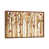 Toile avec cadre en bois brun classique