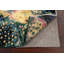 Tapis unique en laine / soie noué à la main 4 pi 2 po x 6 pi 2 po nouvel âge en rose / turquoise / vert