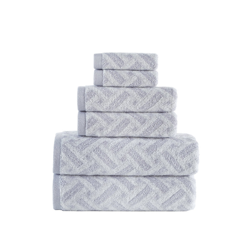 Ensemble de serviettes 6 pièces Brooks Brothers, Argent