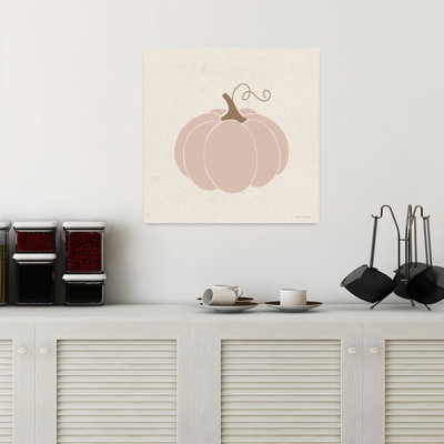 Art contemporain d'automne rose citrouille