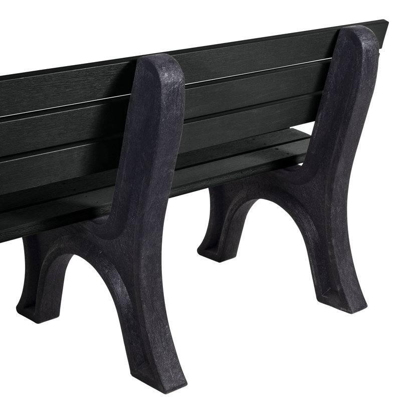 Swing Outdoor Bench, Black