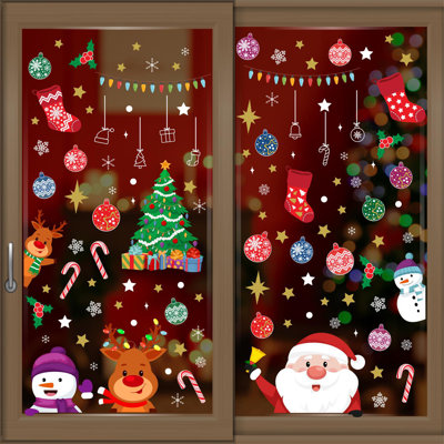 Adhésif décoratif «Clings Xmas with Santa and Friends»