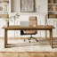 Solid Wood Executive Desk