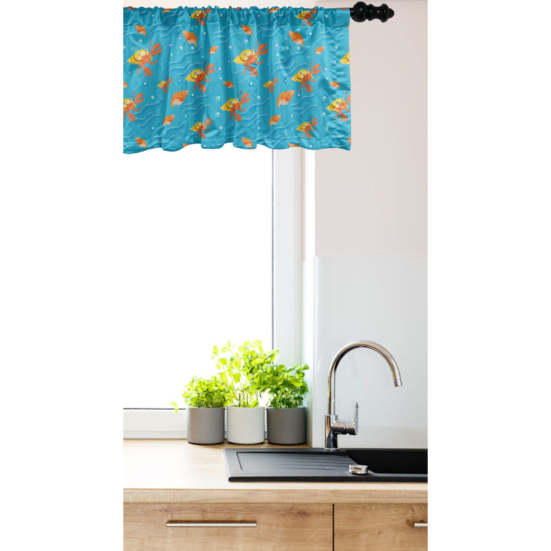 Ensemble de 2 cantonnières Ambitonne Hermit Crab, L 54 po x L 18 po