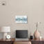 «Mirrored Aqua Dream II», art mural bleu sarcelle par -35167611-35167625