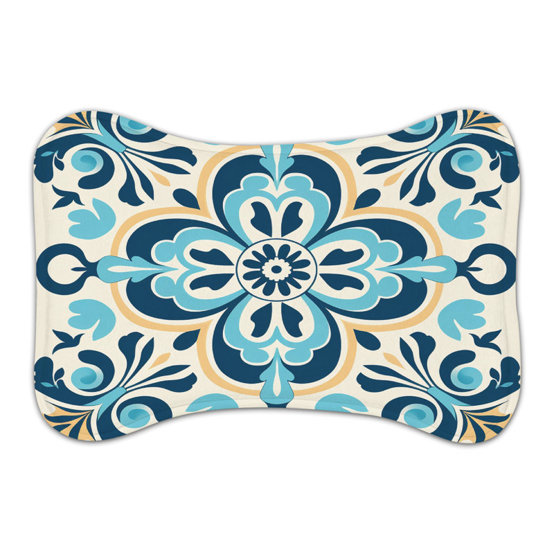 Tapis espagnol en forme d'os 1 pièce, Moyen (18 po)
