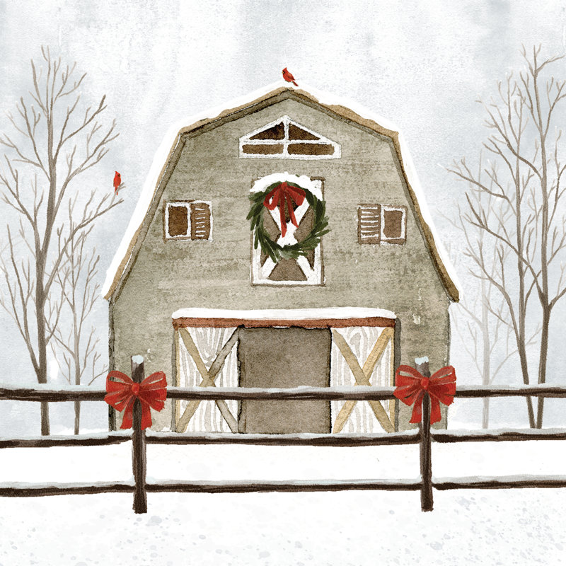 Neutral Barn - Wrapped Canvas Print, 76cm H x 76cm W