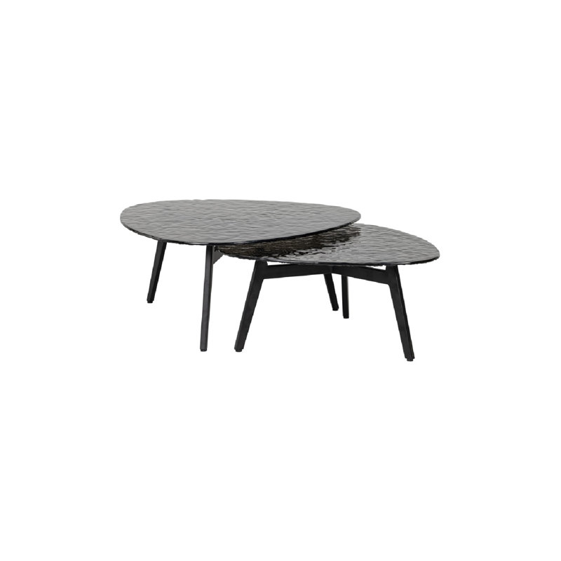 Coffee Table Glass Nesting Coffee Table
