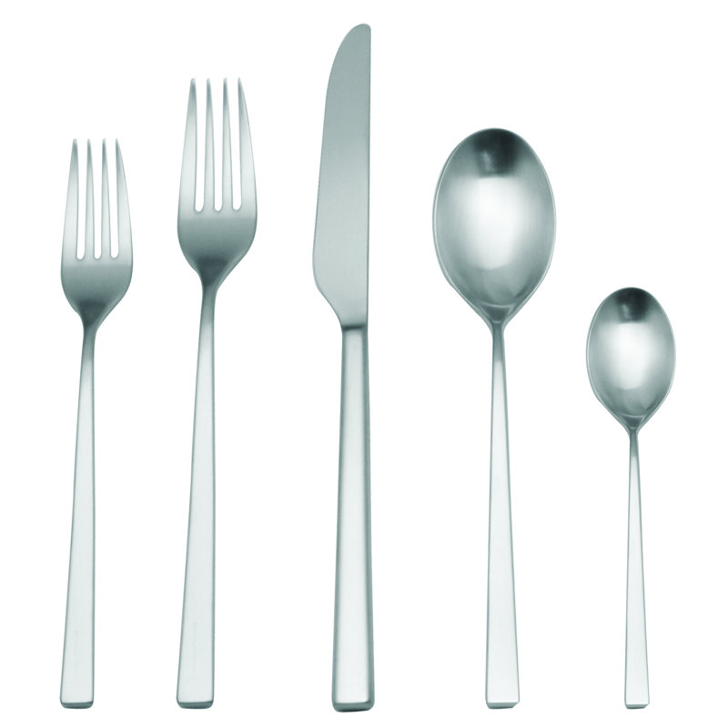 Ensemble de couverts 5 pièces en acier inoxydable Atena Ice, Glace
