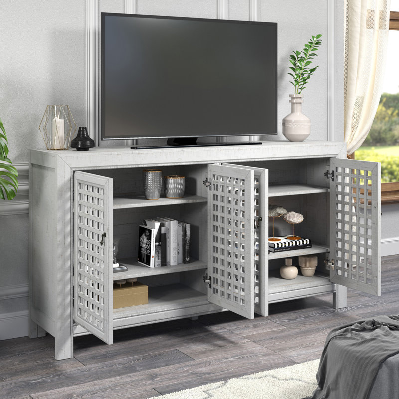 Avionce 70'' Solid Wood Sideboard, Powdered Gray