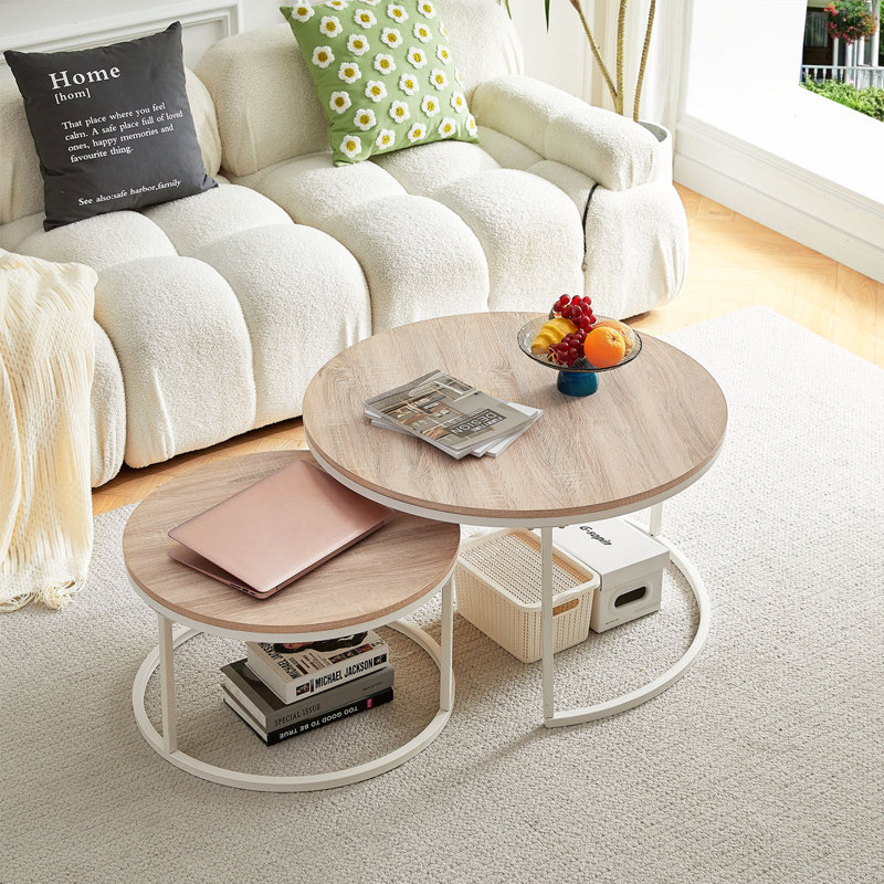 Jaxi Frame Coffee Table, 80cm + 60cm
