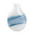  Manzer 10" Mouthblown Colored Blue Glass Table Vase-329916536-329916484