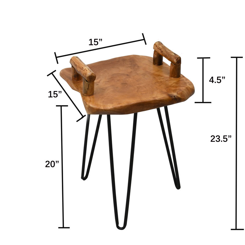 Solid Wood End Table