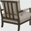 Fauteuil d'appoint à dossier amovible beige et naturel