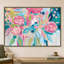 «Summer Pink Floral» par Farida Zaman - Impression sur toile-660853678-660853681