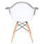  Chaise d'appoint d'appoint en velours gris