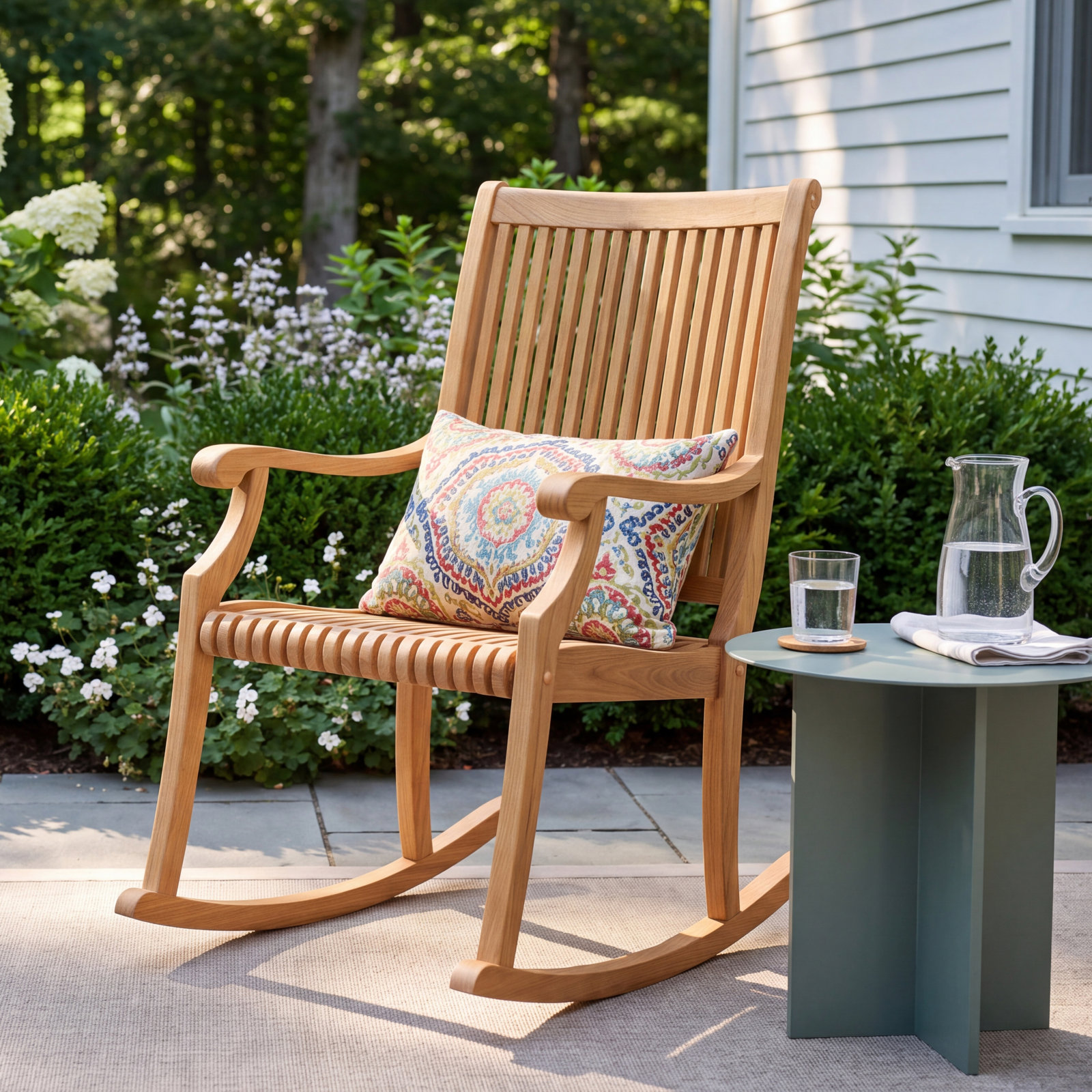 Teak Patio Rocking Chair