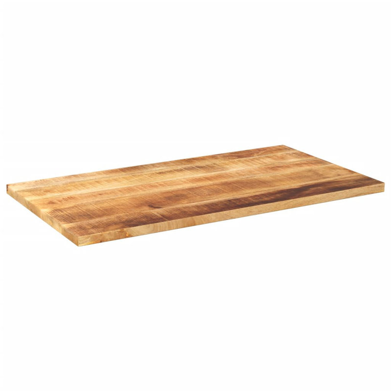 Table Top Solid Wood Rough Mango, 2.5cm H x 120cm W x 70cm D