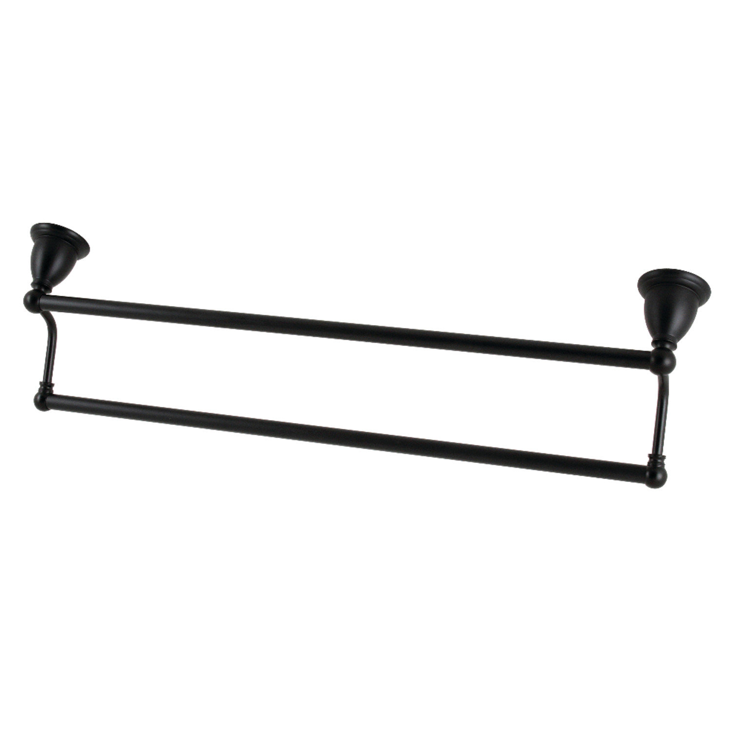 Heritage 24" Dual Towel Bar, Matte Black