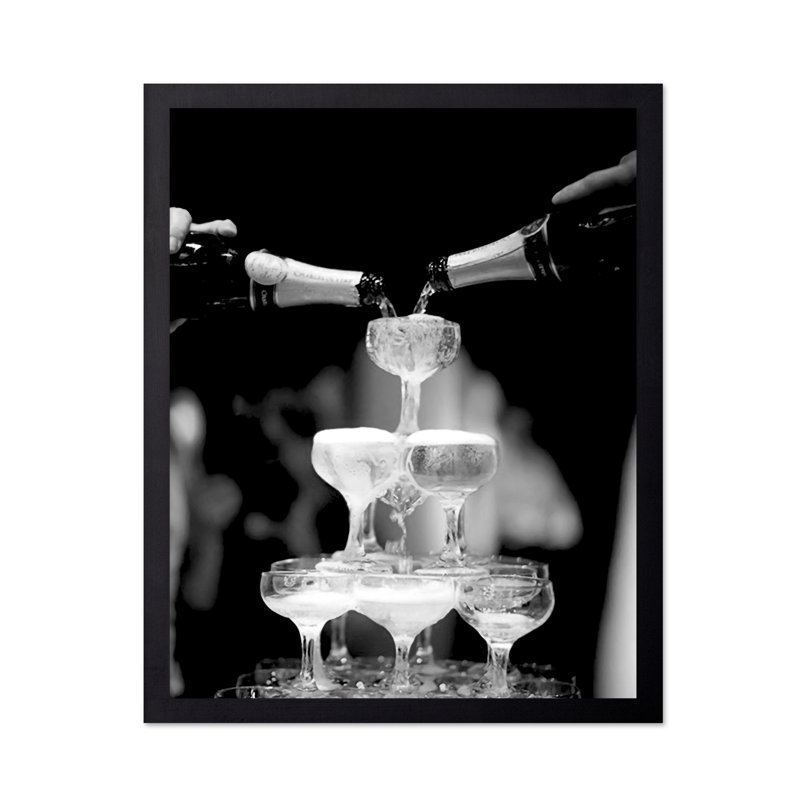 Verres à champagne, Unframed, Poster, 08"H x 10"W