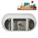 67" Streamline Soaking Freestanding Tub and Tray With Internal Drain