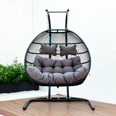 FAUTEUIL DOUBLE PLIABLE ET PLIABLE AVEC COUSSIN