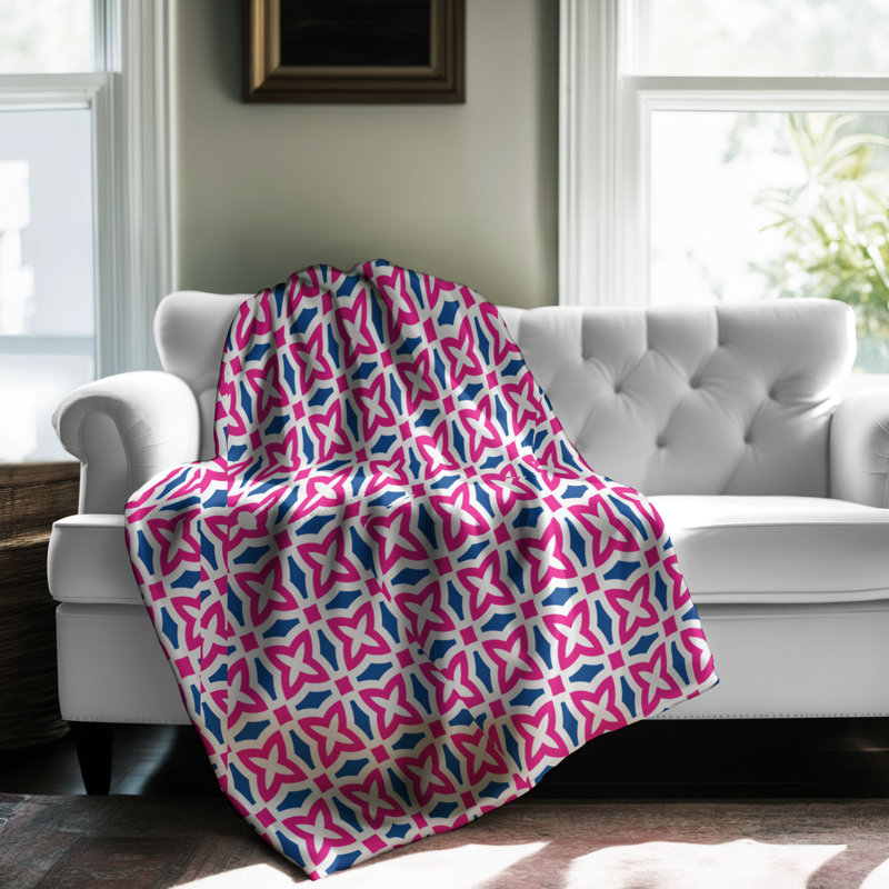 Shapes rose - 1 pièce Sherpa Premium, Lit simple