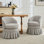 Fauteuil Mid-Century moderne, joli petit bureau, fauteuil de maquillage confortable
