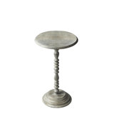 Dani Round Pedestal 16"W Side Table