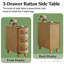 Table de chevet en bois, table de bout, table d'appoint