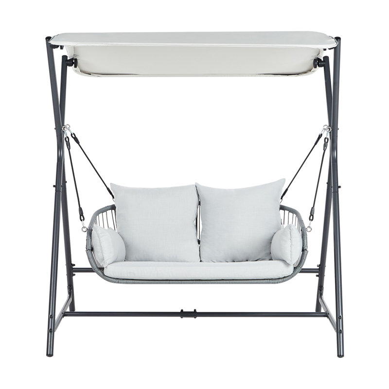 Patio Swing FIASTRA Metal , Light Grey 