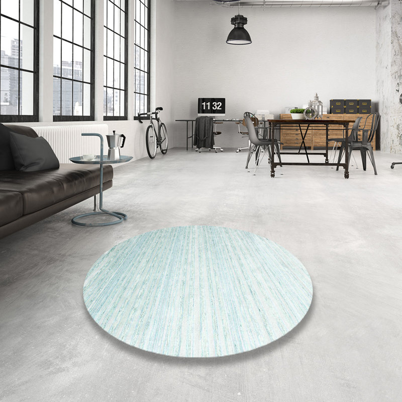Tapis bleu ciel Palombo, Rond 6 pi